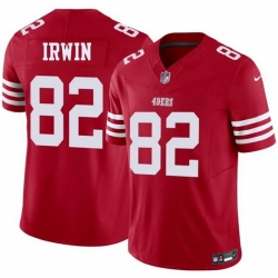 Men San Francisco 49ers  82 Trenton Irwin Red 2026 F U S E  Vapor Untouchable Limited Stitched Football Jersey