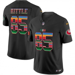 Men San Francisco 49ers  85 George kittle Black Mexico 2026 F U S E  Vapor Untouchable Limited Stitched Football Jersey