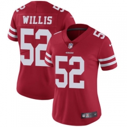 Nike 49ers #52 Patrick Willis Red Team Color Womens Stitched NFL Vapor Untouchable Limited Jersey Nike 49ers #52 Patrick Willis Red Team Color Womens Stitched NFL Vapor Untouchable Limited Jersey