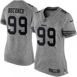 Nike 49ers #99 DeForest Buckner Gray Womens Stitched NFL Limited Gridiron Gray Jersey Nike 49ers #99 DeForest Buckner Gray Womens Stitched NFL Limited Gridiron Gray Jersey