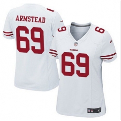 Women NEW San Francisco 49ers #69 Arik Armstead White Stitched NFL Elite Jersey Women NEW San Francisco 49ers #69 Arik Armstead White Stitched NFL Elite Jersey