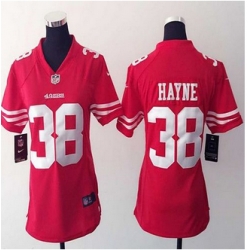Women New 49ers #38 Jarryd Hayne Red Team Color Stitched NFL Elite Jersey Women New 49ers #38 Jarryd Hayne Red Team Color Stitched NFL Elite Jersey