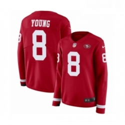 Womens Nike San Francisco 49ers 8 Steve Young Limited Red Therma Long Sleeve NFL Jersey Womens Nike San Francisco 49ers 8 Steve Young Limited Red Therma Long Sleeve NFL Jersey
