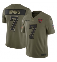Men Tampa Bay Buccaneers 7 Bucky Irving Olive 2025 F U S E  Salute to Service Limited Stitched Football Jersey Men Tampa Bay Buccaneers 7 Bucky Irving Olive 2025 F U S E  Salute to Service Limited Stitched Football Jersey