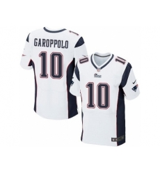 Nike New England Patriots 10 Jimmy Garoppolo White Elite NFL Jersey