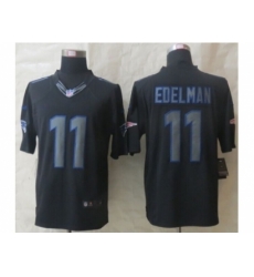 Nike New England Patriots 11 Julian Edelman Black Limited Impact NFL Jersey