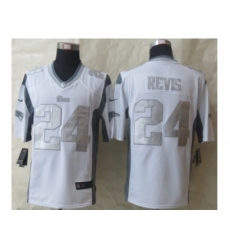 Nike New England Patriots 24 Darrelle Revis White Game Platinum NFL Jersey