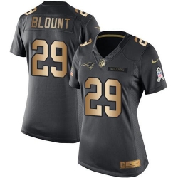Nike Patriots #29 LeGarrette Blount Black Womens Stitched NFL Limited Gold Salute to Service Jersey Nike Patriots #29 LeGarrette Blount Black Womens Stitched NFL Limited Gold Salute to Service Jersey