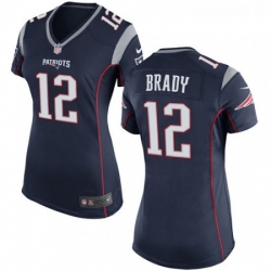Womens Nike New England Patriots 12 Tom Brady Game Navy Blue Team Color NFL Jersey Womens Nike New England Patriots 12 Tom Brady Game Navy Blue Team Color NFL Jersey
