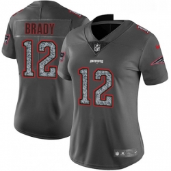 Womens Nike New England Patriots 12 Tom Brady Gray Static Vapor Untouchable Limited NFL Jersey Womens Nike New England Patriots 12 Tom Brady Gray Static Vapor Untouchable Limited NFL Jersey