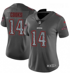 Womens Nike New England Patriots 14 Brandin Cooks Gray Static Vapor Untouchable Limited NFL Jersey