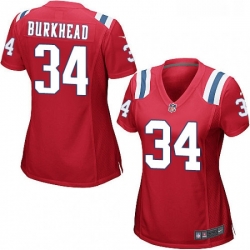 Womens Nike New England Patriots 34 Rex Burkhead Game Red Alternate NFL Jersey Womens Nike New England Patriots 34 Rex Burkhead Game Red Alternate NFL Jersey