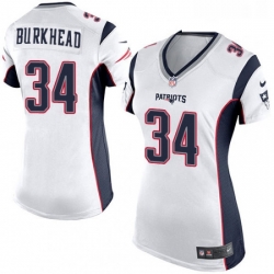 Womens Nike New England Patriots 34 Rex Burkhead Game White NFL Jersey Womens Nike New England Patriots 34 Rex Burkhead Game White NFL Jersey