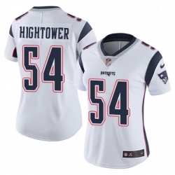 Womens Nike New England Patriots 54 Donta Hightower White Vapor Untouchable Limited Player NFL Jersey Womens Nike New England Patriots 54 Donta Hightower White Vapor Untouchable Limited Player NFL Jersey
