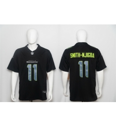 Men Seattle Seahawks  11 Jaxon Smith Njigba Black 2026 F U S E  Vapor Untouchable Limited Stitched Football Jersey