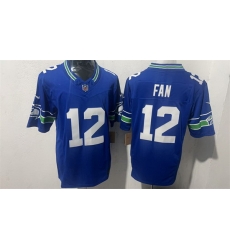 Men Seattle Seahawks 12 Fan Royal 2026 F U S E Throwback Vapor Untouchable Limited Stitched Football Jersey Men Seattle Seahawks 12 Fan Royal 2026 F U S E Throwback Vapor Untouchable Limited Stitched Football Jersey