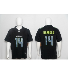 Men Seattle Seahawks  14 Sam Darnold Black 2026 F U S E  Vapor Untouchable Limited Stitched Football Jersey