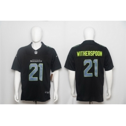 Men Seattle Seahawks  21 Devon Witherspoon Black 2026 F U S E  Vapor Untouchable Limited Stitched Football Jersey