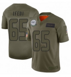 Men Seattle Seahawks 65 Germain Ifedi Limited Camo 2019 Salute to Service Football Jersey