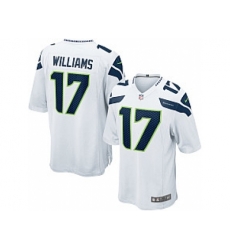 Nike Seattle Seahawks 17 Mike WilliamsWhite Game NFL Jersey