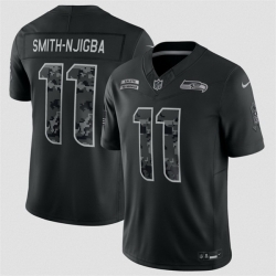 Youth Seattle Seahawks  11 Jaxon Smith Njigba Black 2026 Salute to Service Limited Stitched Football Jersey