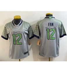Youth Seattle Seahawks 12 Fan Grey 2025 F U S E Rivalries Vapor Untouchable Limited Stitched Football Jersey Youth Seattle Seahawks 12 Fan Grey 2025 F U S E Rivalries Vapor Untouchable Limited Stitched Football Jersey