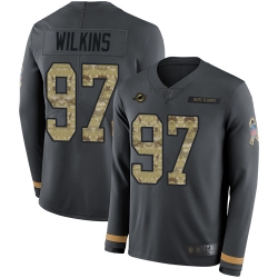 Dolphins 97 Christian Wilkins Anthracite Salute to Service Men Stitched Football Limited Therma Long Sleeve Jersey Dolphins 97 Christian Wilkins Anthracite Salute to Service Men Stitched Football Limited Therma Long Sleeve Jersey