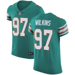 Dolphins 97 Christian Wilkins Aqua Green Alternate Men Stitched Football Vapor Untouchable Elite Jersey Dolphins 97 Christian Wilkins Aqua Green Alternate Men Stitched Football Vapor Untouchable Elite Jersey