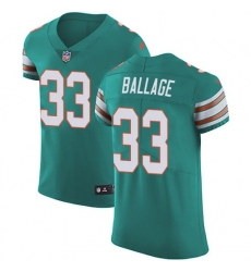 Kalen Ballage Miami Dolphins Men Elite Aqua Alternate Vapor Untouchable Nike Jersey Green