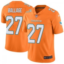 Kalen Ballage Miami Dolphins men Limited Color Rush Nike Jersey Orange Kalen Ballage Miami Dolphins men Limited Color Rush Nike Jersey Orange
