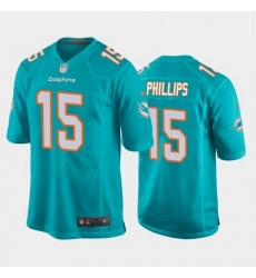 Men Miami Dolphins Jaelan Phillips Aqua 2021 Draft Jersey