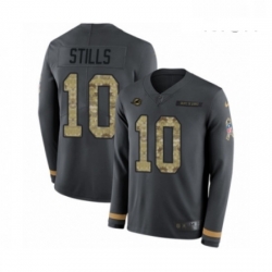 Mens Nike Miami Dolphins 10 Kenny Stills Limited Black Salute to Service Therma Long Sleeve NFL Jersey Mens Nike Miami Dolphins 10 Kenny Stills Limited Black Salute to Service Therma Long Sleeve NFL Jersey
