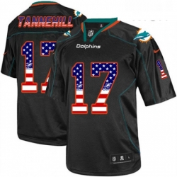 Mens Nike Miami Dolphins 17 Ryan Tannehill Elite Black USA Flag Fashion NFL Jersey Mens Nike Miami Dolphins 17 Ryan Tannehill Elite Black USA Flag Fashion NFL Jersey
