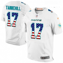 Mens Nike Miami Dolphins 17 Ryan Tannehill Elite White Road USA Flag Fashion NFL Jersey Mens Nike Miami Dolphins 17 Ryan Tannehill Elite White Road USA Flag Fashion NFL Jersey