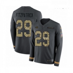 Mens Nike Miami Dolphins 29 Minkah Fitzpatrick Limited Black Salute to Service Therma Long Sleeve NFL Jersey Mens Nike Miami Dolphins 29 Minkah Fitzpatrick Limited Black Salute to Service Therma Long Sleeve NFL Jersey