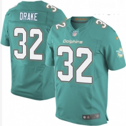 Mens Nike Miami Dolphins 32 Kenyan Drake Elite Aqua Green Team Color NFL Jersey Mens Nike Miami Dolphins 32 Kenyan Drake Elite Aqua Green Team Color NFL Jersey