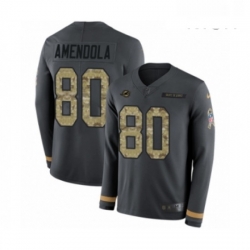 Mens Nike Miami Dolphins 80 Danny Amendola Limited Black Salute to Service Therma Long Sleeve NFL Jersey Mens Nike Miami Dolphins 80 Danny Amendola Limited Black Salute to Service Therma Long Sleeve NFL Jersey