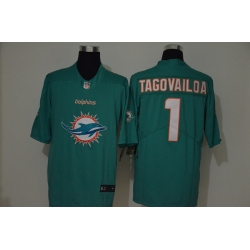 Nike Dolphins 1 Tua Tagovailoa Aqua Team Big Logo Vapor Untouchable Limited Jersey Nike Dolphins 1 Tua Tagovailoa Aqua Team Big Logo Vapor Untouchable Limited Jersey