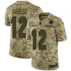 Nike Dolphins #12 Bob Griese Camo Mens Stitched NFL Limited 2018 Salute To Service Jersey Nike Dolphins #12 Bob Griese Camo Mens Stitched NFL Limited 2018 Salute To Service Jersey