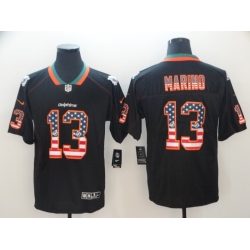 Nike Dolphins 13 Dan Marino Black USA Flag Fashion Limited Jersey Nike Dolphins 13 Dan Marino Black USA Flag Fashion Limited Jersey