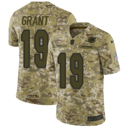 Nike Dolphins #19 Jakeem Grant Camo Men Stitched NFL Limited 2018 Salute To Service Jersey Nike Dolphins #19 Jakeem Grant Camo Men Stitched NFL Limited 2018 Salute To Service Jersey
