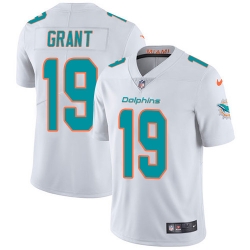 Nike Dolphins #19 Jakeem Grant White Men Stitched NFL Vapor Untouchable Limited Jersey Nike Dolphins #19 Jakeem Grant White Men Stitched NFL Vapor Untouchable Limited Jersey