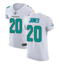 Nike Dolphins #20 Reshad Jones White Mens Stitched NFL Vapor Untouchable Elite Jersey