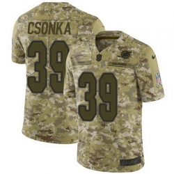 Nike Dolphins #39 Larry Csonka Camo Mens Stitched NFL Limited 2018 Salute To Service Jersey Nike Dolphins #39 Larry Csonka Camo Mens Stitched NFL Limited 2018 Salute To Service Jersey
