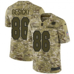 Nike Dolphins #86 Mike Gesicki Camo Mens Stitched NFL Limited 2018 Salute To Service Jersey Nike Dolphins #86 Mike Gesicki Camo Mens Stitched NFL Limited 2018 Salute To Service Jersey