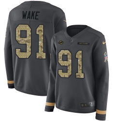 Nike Dolphins #91 Cameron Wake Anthracite Salute to Service Nike Dolphins #91 Cameron Wake Anthracite Salute to Service