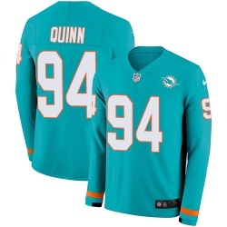 Nike Dolphins 94 Robert Quinn Aqua Green Team Color Men s Stitched NFL Limited Therma Long Sleeve Jersey Nike Dolphins 94 Robert Quinn Aqua Green Team Color Men s Stitched NFL Limited Therma Long Sleeve Jersey