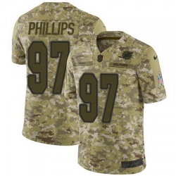 Nike Dolphins #97 Jordan Phillips Camo Mens Stitched NFL Limited 2018 Salute To Service Jersey Nike Dolphins #97 Jordan Phillips Camo Mens Stitched NFL Limited 2018 Salute To Service Jersey