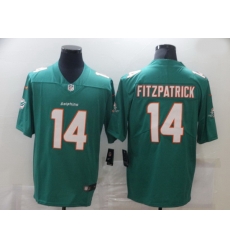 Nike Miami Dolphins 14 Ryan Fitzpatrick Aqua Vapor Untouchable Limited Jersey