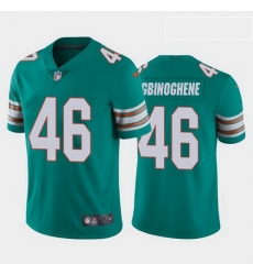 men noah igbinoghene miami dolphins aqua alternate vapor limited jersey 